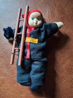 Vintage popje geluksbrenger schoorsteenveger, met porselein, Enlèvement ou Envoi, Comme neuf