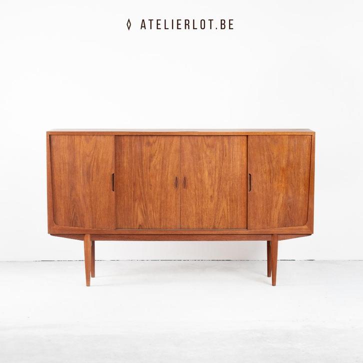 Vintage sideboard Deens, Huis en Inrichting, Kasten | Buffetkasten, Gebruikt, 100 tot 150 cm, 150 tot 200 cm, 25 tot 50 cm, Teakhout