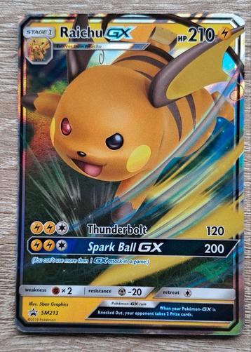 Pokémon kaart Raichu GX SM213, 2019 beschikbaar voor biedingen