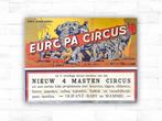 Vintage circusaffiche, 1960, Ophalen of Verzenden