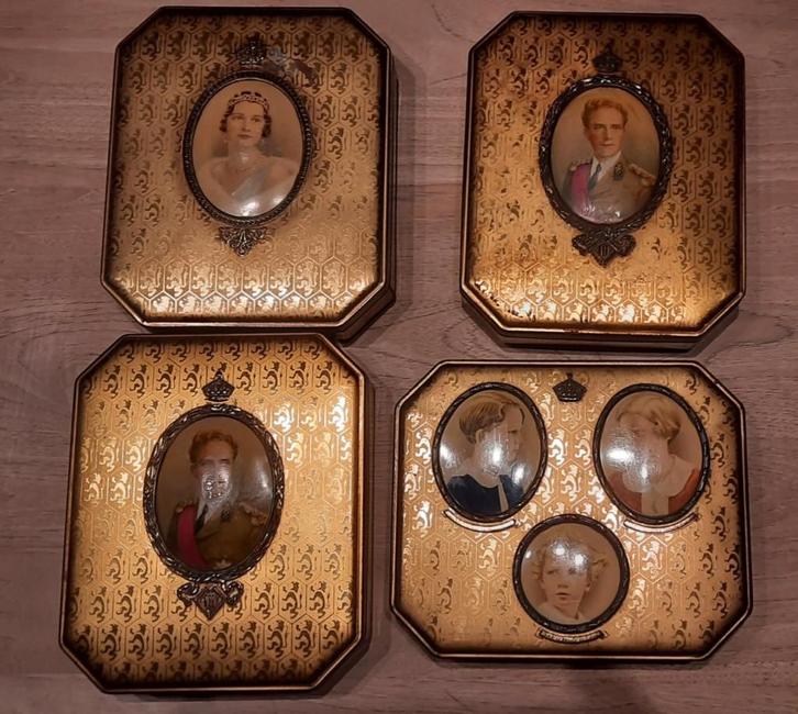 Lot de 4 boîtes en métal vintage Côte d'Or, Verzamelen, Blikken, Gebruikt, Overige, Overige merken, Ophalen of Verzenden