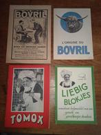 Oude Tomox , Liebig en Bovril reclame , receptenfolders, Enlèvement ou Envoi