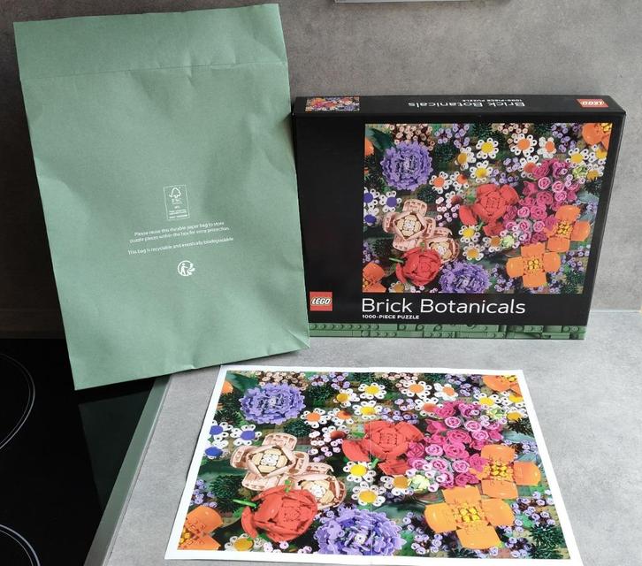 lego botanische puzzel 1000 stuks, Hobby en Vrije tijd, Denksport en Puzzels, Zo goed als nieuw, Legpuzzel, 500 t/m 1500 stukjes