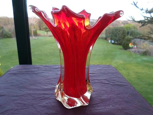 Vase étoile design vintage en verre Italy, Antiquités & Art, Antiquités | Verre & Cristal, Enlèvement ou Envoi