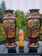 set van 2 chinese handbeschilderde vasen, Ophalen of Verzenden