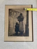 Kurt Peiser " Les petites berceuses?'' gravure signée, Ophalen of Verzenden