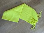 Fluo gele sjaal veritas, Kleding | Dames, Mutsen, Sjaals en Handschoenen, Ophalen of Verzenden, Zo goed als nieuw, Sjaal