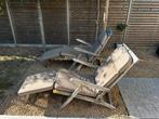 deckchair ligstoel. Twee stuks teak, Ophalen, Zo goed als nieuw