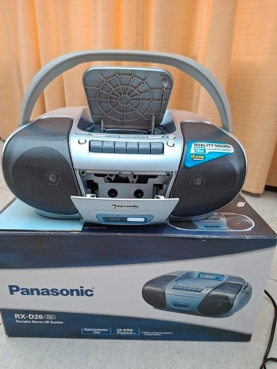 Radio CD- en cassettespeler Panasonic, Audio, Tv en Foto, Overige Audio, Tv en Foto, Zo goed als nieuw, Ophalen