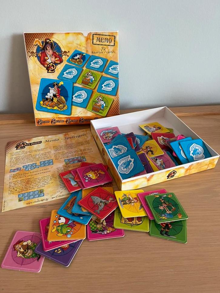 Piet Piraat Memory, Kinderen en Baby's, Speelgoed | Educatief en Creatief, Zo goed als nieuw, Ophalen of Verzenden