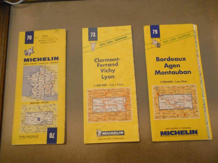 Cartes routières MICHELIN, Livres, Atlas & Cartes géographiques, Utilisé, Enlèvement ou Envoi