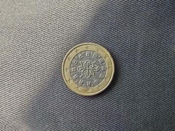 Zeldzame 1 euro portugal 2002, Postzegels en Munten, Munten | Europa | Euromunten, Ophalen of Verzenden, Portugal, 1 euro