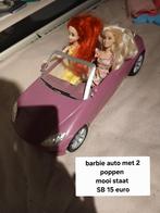 Barbie auto met 2 poppen, Ophalen of Verzenden, Zo goed als nieuw, Barbie