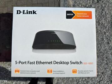 D-Link fast ethernet desktop switch nooit gebruikt beschikbaar voor biedingen