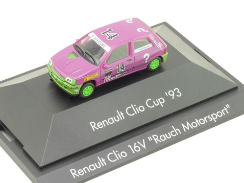 1:87 Herpa Renault Clio 16V Cup 1993 #14 Frank Rauch, Hobby & Loisirs créatifs, Voitures miniatures | 1:87, Comme neuf, Voiture