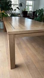 Massief houten grote eettafel, Huis en Inrichting, Tafels | Eettafels, Ophalen, Eikenhout, 200 cm of meer, 50 tot 100 cm