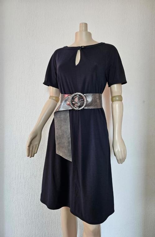 Katoen jurk van marc Cain maat 38/40, Kleding | Dames, Jurken, Zo goed als nieuw, Maat 38/40 (M), Blauw, Knielengte, Ophalen of Verzenden