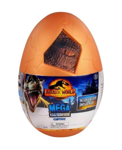 Jurassic World Dominion Mega CAPTIVZ Surprise Egg 28cm (nieu, Kinderen en Baby's, Speelgoed | Actiefiguren, Nieuw, Ophalen of Verzenden
