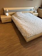 Slaapkamer compleet met bed 160 x 210 cm, kleur blank beuk, Huis en Inrichting, Slaapkamer | Complete slaapkamers, Ophalen, Gebruikt