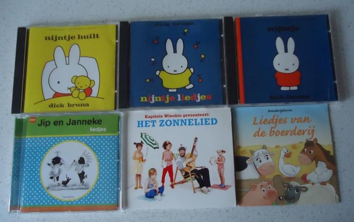Lot 185 met 6 CD's van "Nijntje, Jip en Janneke, Kapitein, Cd's en Dvd's, Cd's | Kinderen en Jeugd, Gebruikt, 3 tot 5 jaar, Ophalen of Verzenden