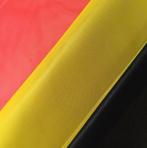 Vlaggenstof Belgische kleuren en effen kleur, Enlèvement, Comme neuf