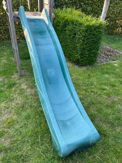 Glijbaan schommelzitjes trapeze in goede staat, Kinderen en Baby's, Speelgoed | Buiten | Speeltoestellen, Gebruikt, Glijbaan, Schommel