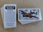 History of Aviation complete set 50 chromos vliegtuigen 1972, Verzamelen, Foto's en Prenten, Ophalen of Verzenden, 1960 tot 1980