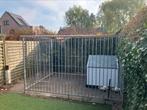 2/3 overdekte kennel2x3m+ hondenhok+zonnewering, Ophalen, Gebruikt