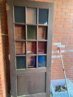 Twee deuren met gekleurd glas., Glas, Gebruikt, Ophalen of Verzenden