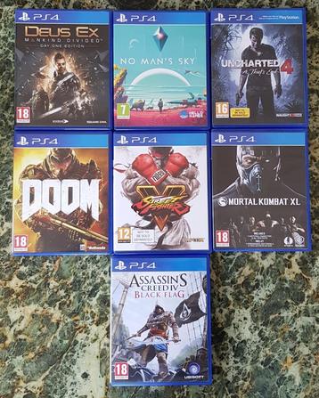 Jeux PS4 beschikbaar voor biedingen