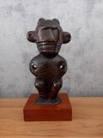 Etnisch Beeldje - Cubaanse Sculptuur in Hout - Zie Tekst, Ophalen of Verzenden