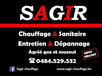 Chauffagiste Châtelineau beschikbaar voor biedingen