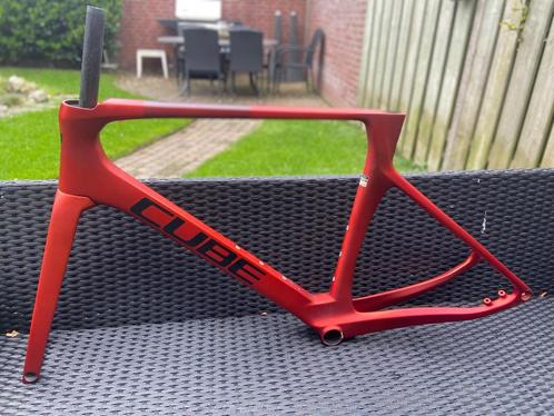 Carbon frame voor racefiets van Cube Agree Fireorange, Fietsen en Brommers, Fietsen | Racefietsen, Zo goed als nieuw, Meer dan 20 versnellingen