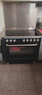 Elektrisch fornuis met 5 zones + oven, Elektronische apparatuur, Fornuizen, Ophalen, Gebruikt, Elektrisch, 5 kookzones of meer
