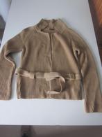 gebreide cardigan halflang cognac, Kleding | Dames, CNB, Ophalen, Zo goed als nieuw, Beige