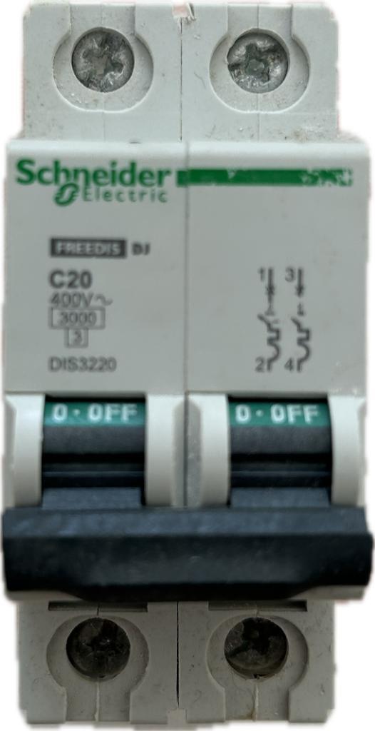 Schneider Electric C20 stroomonderbreker, Doe-het-zelf en Bouw, Elektriciteit en Kabels, Gebruikt, Overige typen, Ophalen of Verzenden