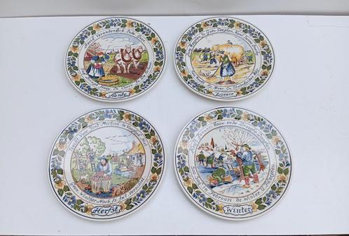 koninklijke GOEDEWAAGEN polychroom DELFT 4 seizoenen, Antiek en Kunst, Antiek | Keramiek en Aardewerk, Ophalen of Verzenden