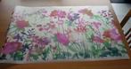 Statische raamfolie mat met gekleurde bloemen 45x70 cm, Doe-het-zelf en Bouw, Zeil en Folie, Ophalen of Verzenden
