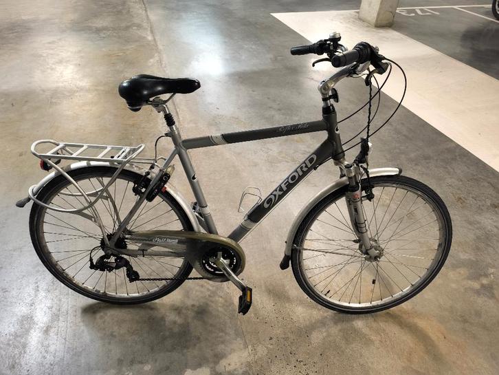 Grijze Fietsen Heren, Fietsen en Brommers, Fietsen | Heren | Herenfietsen, Gebruikt, Overige merken, 57 tot 61 cm, Versnellingen