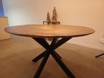 Eettafel rond - 130/77cm - natural tafelblad, Huis en Inrichting, Tafels | Eettafels, Ophalen, Zo goed als nieuw, Rond