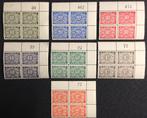 1945. Strafportzegels. TX49/55A. MNH. + bladhoek., Postzegels en Munten, Orginele gom, Postfris, Postfris