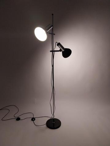 Vintage Vloerlamp met Dubbele Verstelbare Spots, Jaren 60/70 beschikbaar voor biedingen
