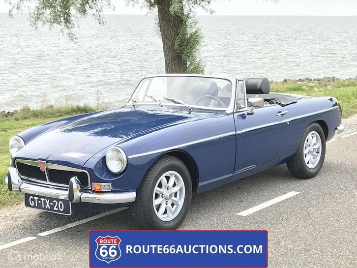 MG MGB Cabriolet | 1974 | Route 66 Auctions, Autos, Oldtimers & Ancêtres, Entreprise, Achat, MG, Essence, Autre carrosserie, Boîte manuelle