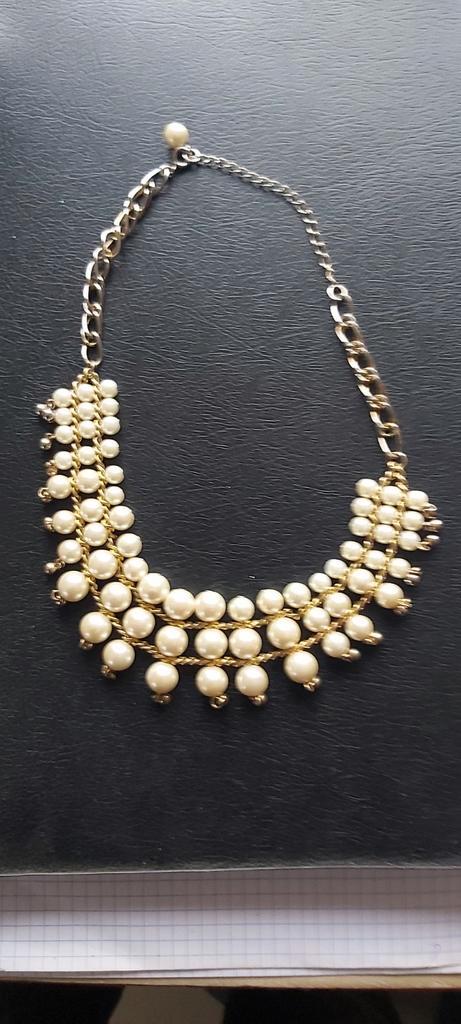 VINTAGE MALLORCAANSE PARELKETTING, Handtassen en Accessoires, Kettingen, Zo goed als nieuw, Ophalen of Verzenden