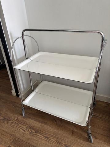 Vintage Foldable Service Cart by Raquer, 1970s beschikbaar voor biedingen