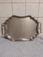 tinnen dienblad - kaarsenhouder - kan - bord, Antiek en Kunst, Ophalen
