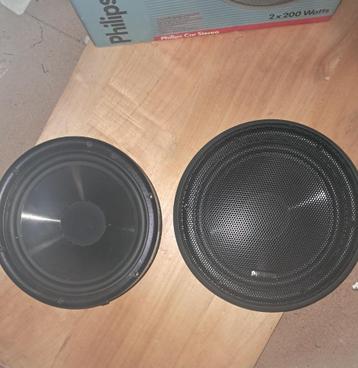 Baffles auto 200 watts et 2 tweeter Philips 