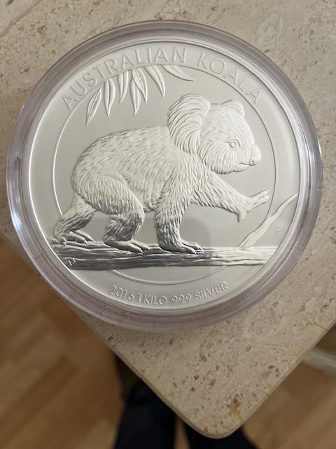 1 Kg Koala munt 2016-Bepaerkte oplage, Postzegels en Munten, Edelmetalen en Baren, Zilver, Ophalen