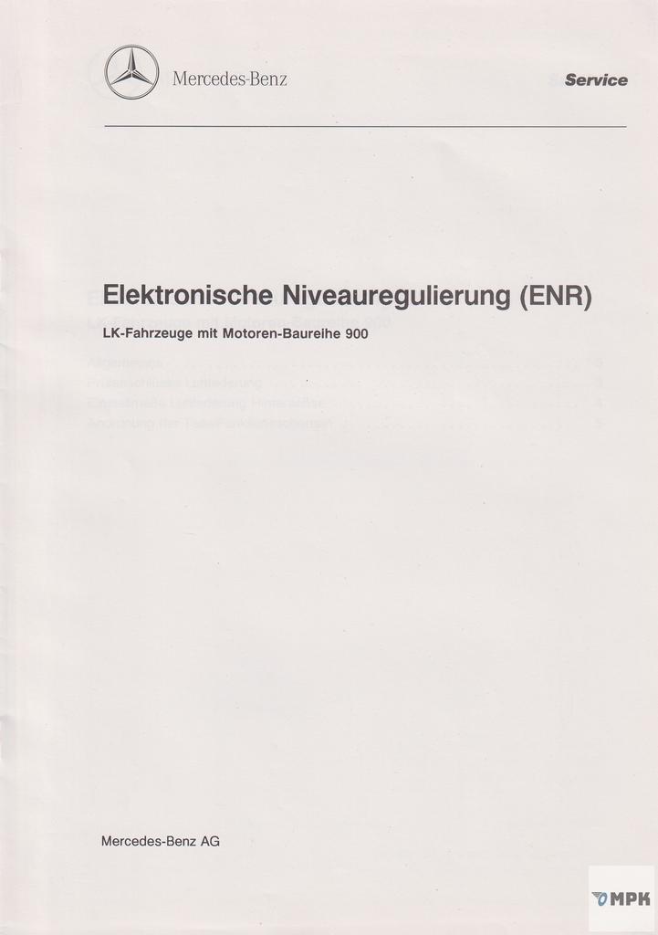 Mercedes-Benz LK 900 1995 Handleiding ENR Duits, Auto diversen, Handleidingen en Instructieboekjes, Ophalen of Verzenden