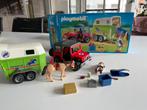 Playmobil 4189 jeep met paardenremorque, Ophalen of Verzenden, Zo goed als nieuw